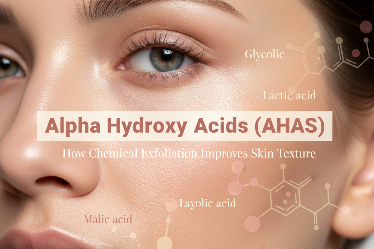 Alpha Hydroxy Acids (AHAs): How Chemical Exfoliation Improves Skin Texture