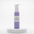 A lavender purple bottle of Arovana Daily Brightening Gel Cleanser with a white pump dispenser, displayed on a white cylindrical pedestal against a clean white background.
