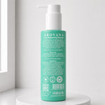 Arovana cleanser bottle on a white background
