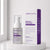 A bottle and box of Arovana Radiance Firm Serum displayed on a white pedestal in a bright, minimalist setting.